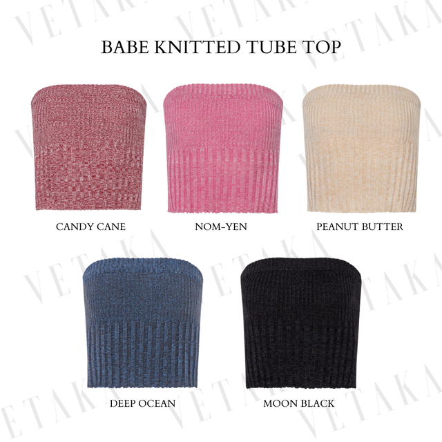 VETAKA Babe Knitted Tube top เกาะอกทอไหมพรม LINE SHOPPING