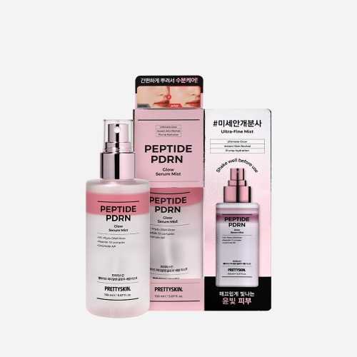 PRETTYSKIN PEPTIDE PDRN Glow Serum Mist สเปรย์ดซรั่มดอกกุหลาบ ผิวกระชับไร้ริ้วรอย