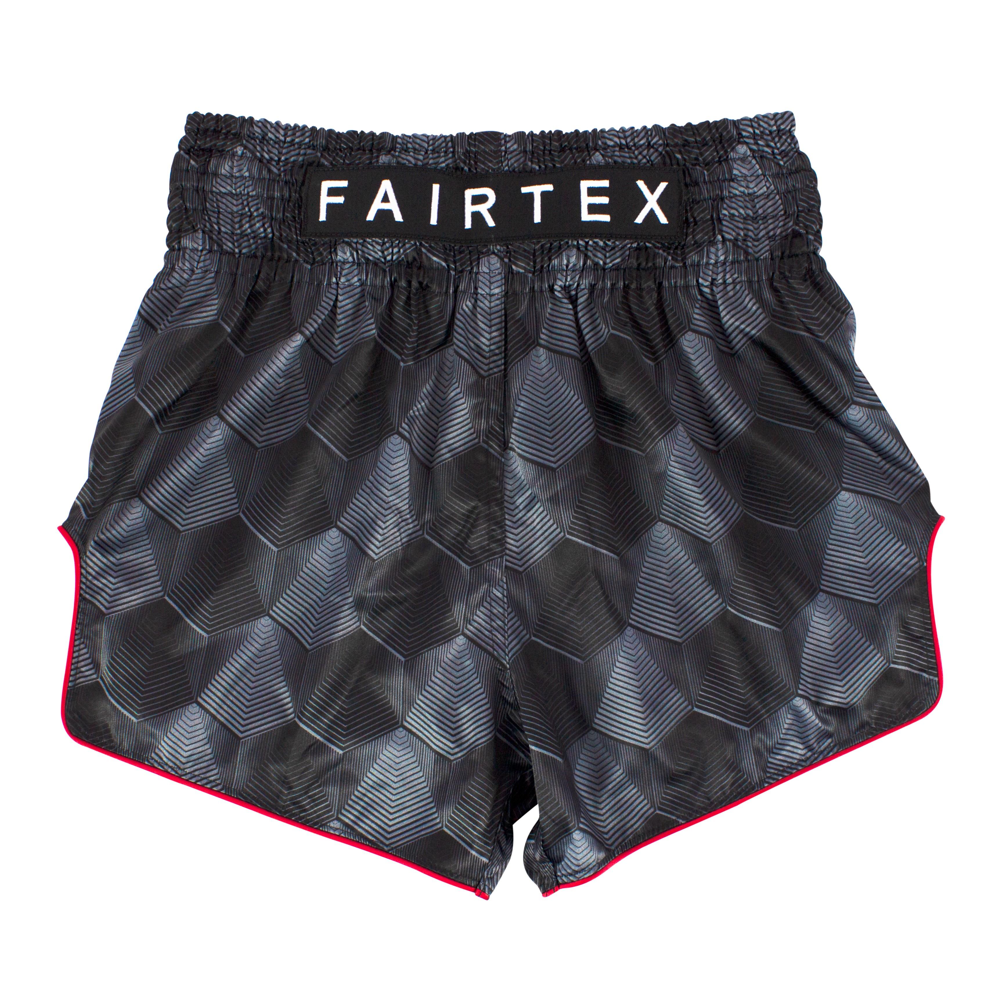 กางเกงมวยรุ่น BS1901 Fairtex Muay Thai Shorts - Black Stealth
