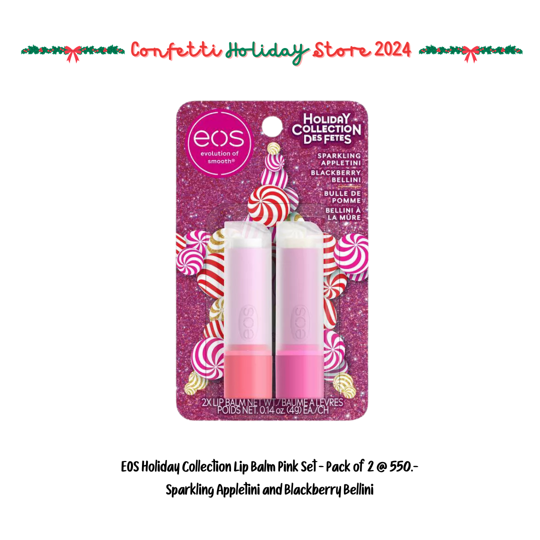 :: Pre-Order :: EOS Holiday Collection Lip Balm Pink Set - Pack of 2 จากอเมริกา