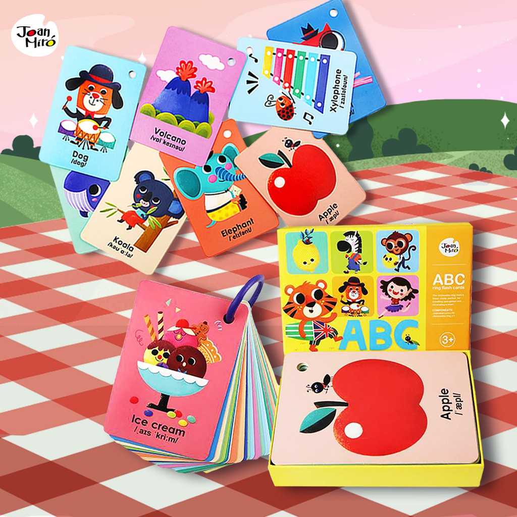 Best Seller Joan Miro ABC Ring Flash Card แฟลชการ์ดสำหรับเด็กเล็ก