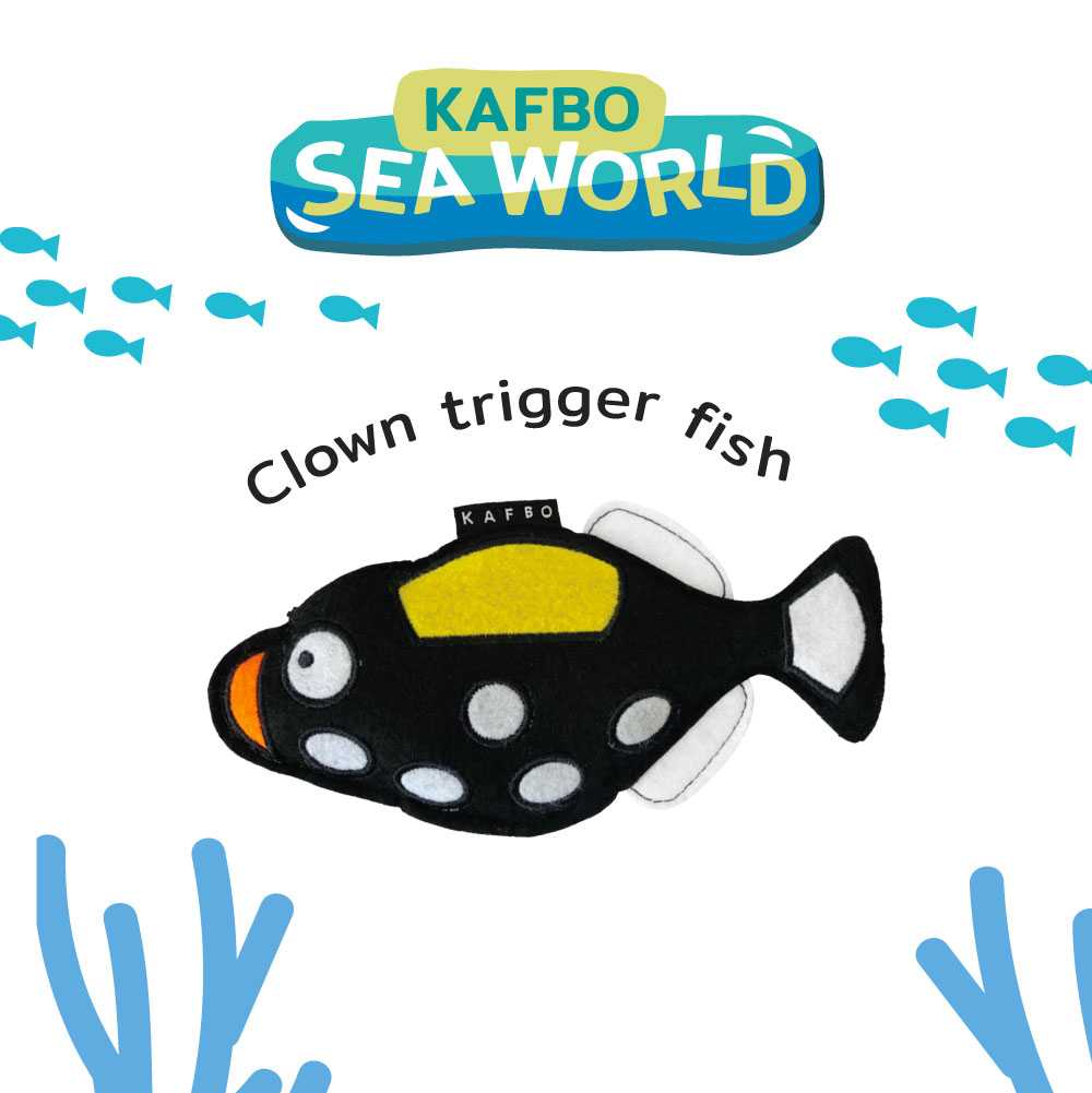 KAFBO Kafbo Sea - Clown Trigger Fish ตุ๊กตาสำหรับสุนัข