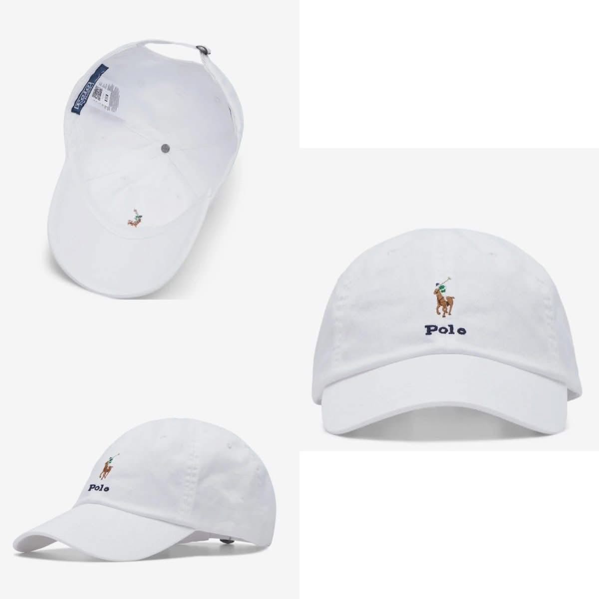 พร้อมส่ง แท้ หมวก Polo Ralph Lauren twill sport cap white 