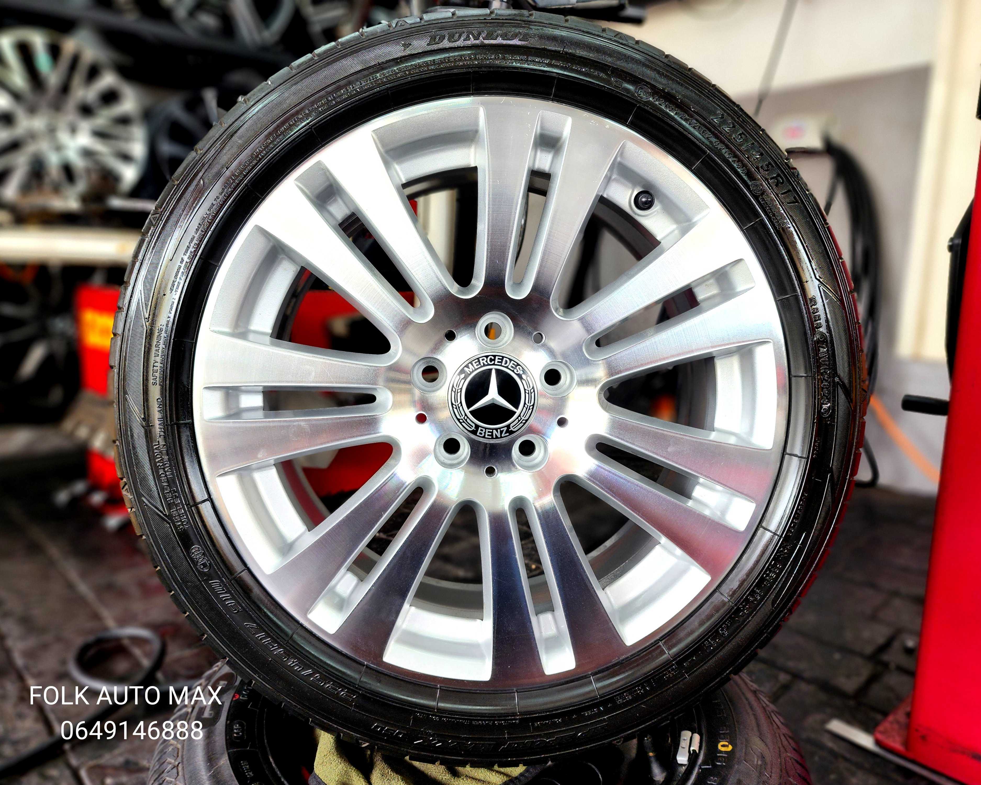 ปี 23 ล้อ Mercedes Benz แท้ C Class C200 w204 ขอบ 17 กว้าง 7.5 J ET 47  พร้อมยาง 1339168  91019368 