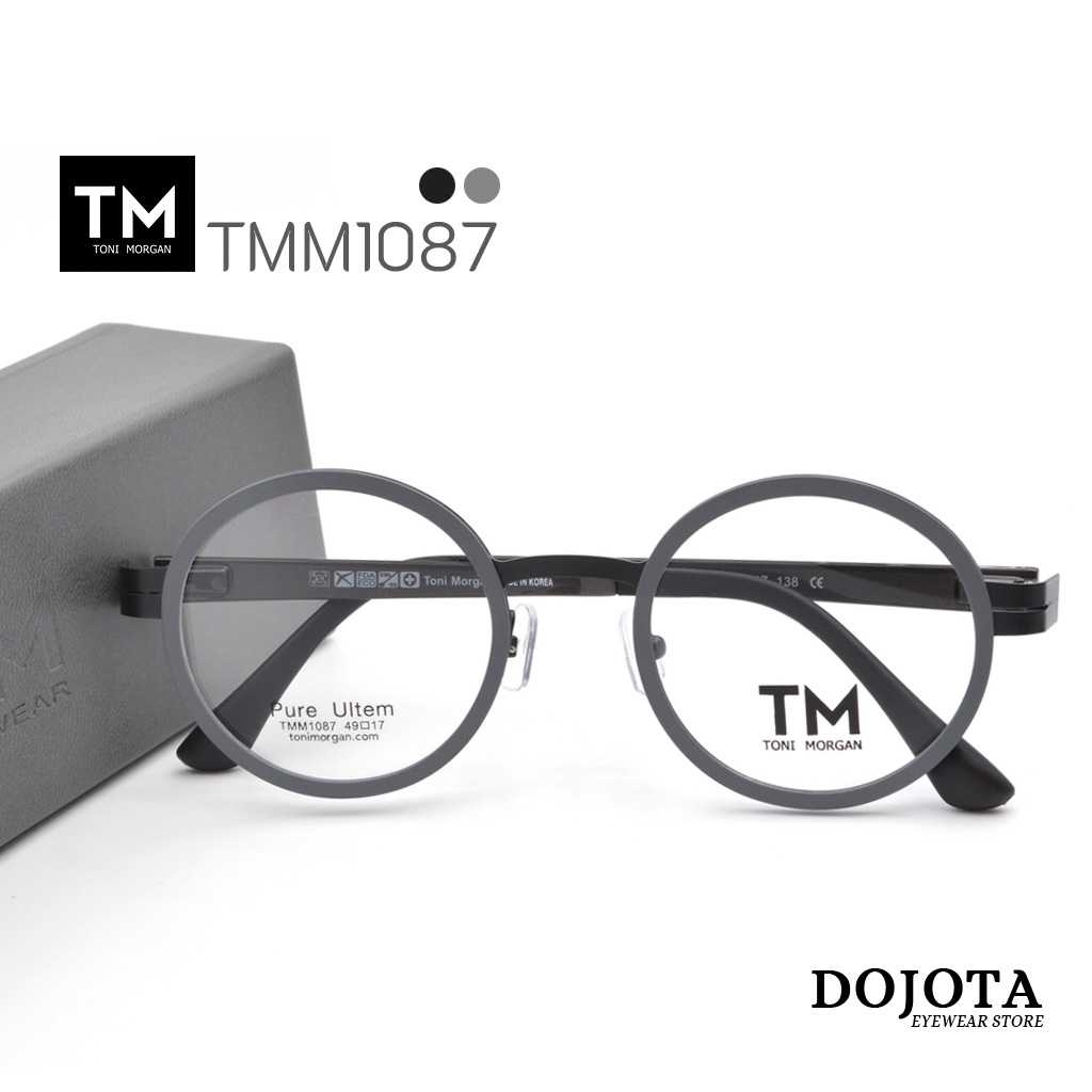 กรอบแว่นตากลม TM รุ่น TMM1087 เทา/ดำ Made in Korea