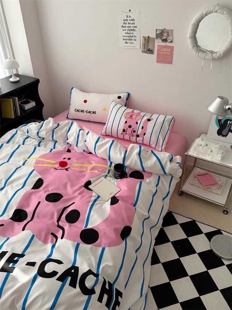 - PREORDER - ชุดผ้าปูที่นอน ลายการ์ตูน ผ้าคอตตอน100% ( มีขนาด 3.5-6 ฟุต )