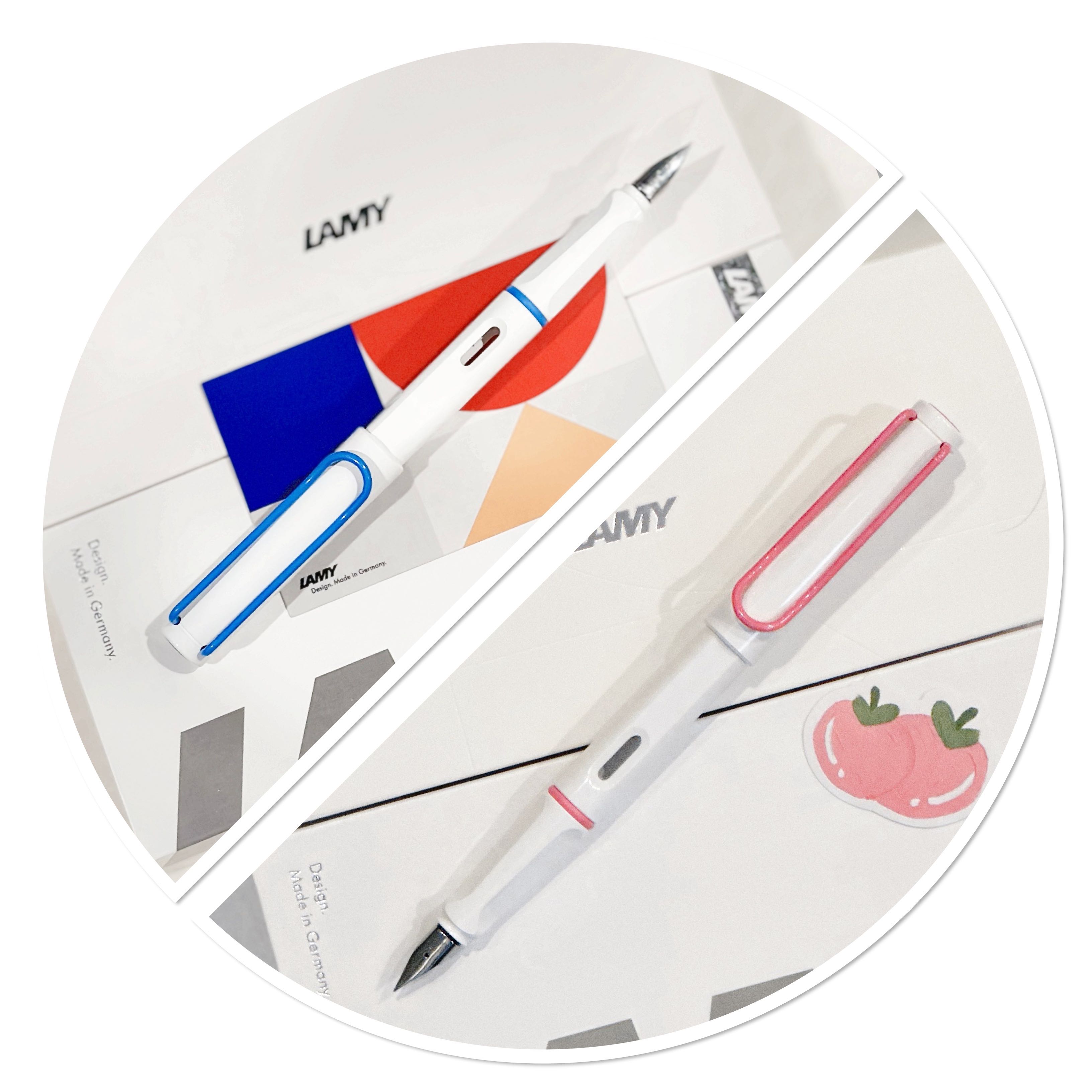 Preorder LAMY Safari White Blue & Pink Limite China