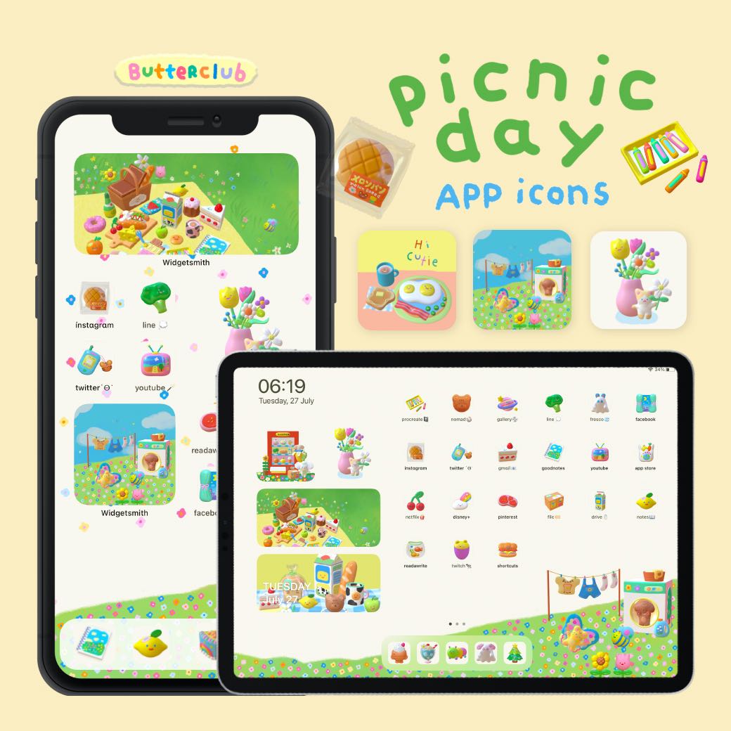 APP ICONS (picnic day)