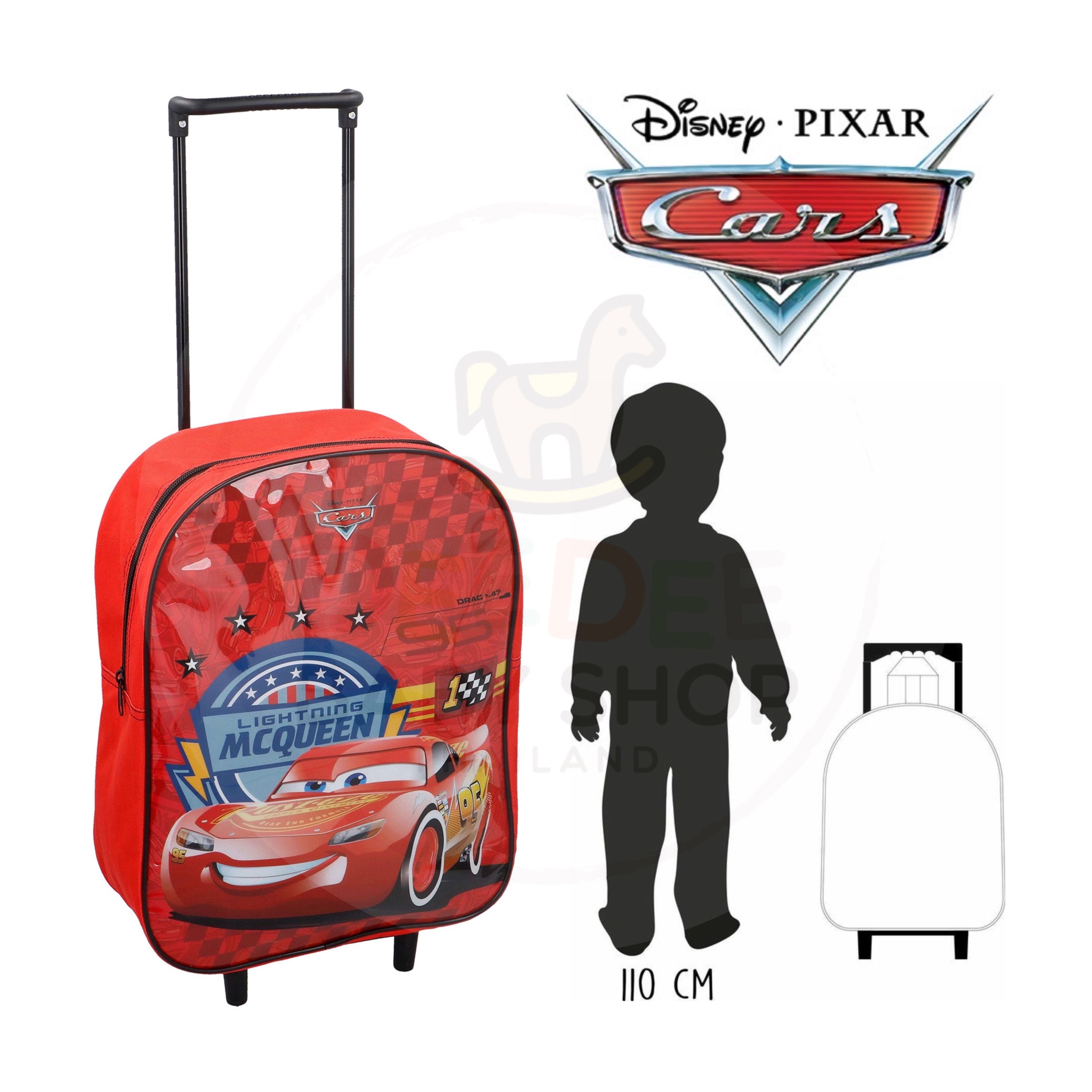 กระเป๋าล้อลากสำหรับเด็กเล็ก Disney Pixar Cars Lightning McQueen Kids Pull Along Wheeled Trolley