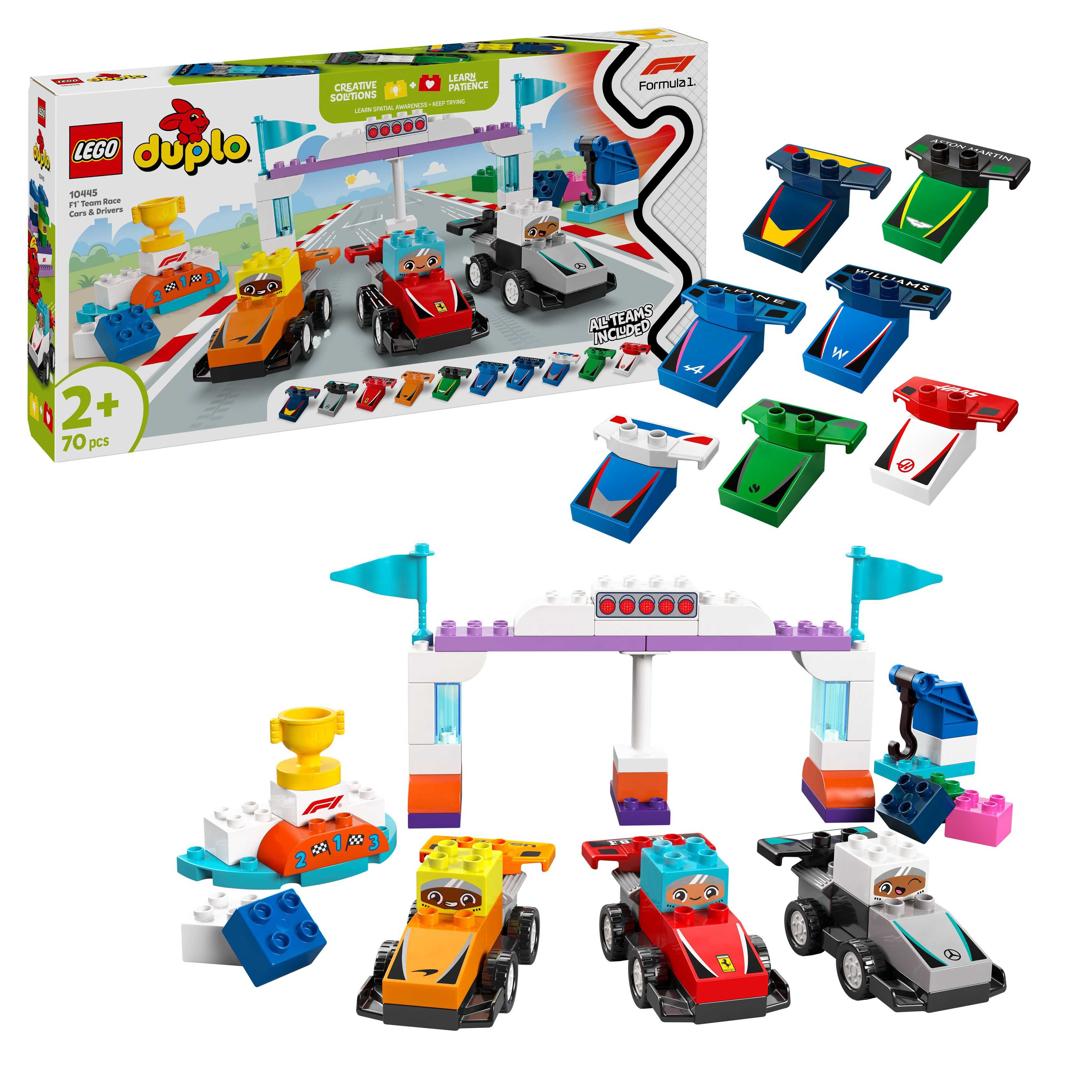 LEGO DUPLO Town 10445 F1 Team Race Cars & Drivers