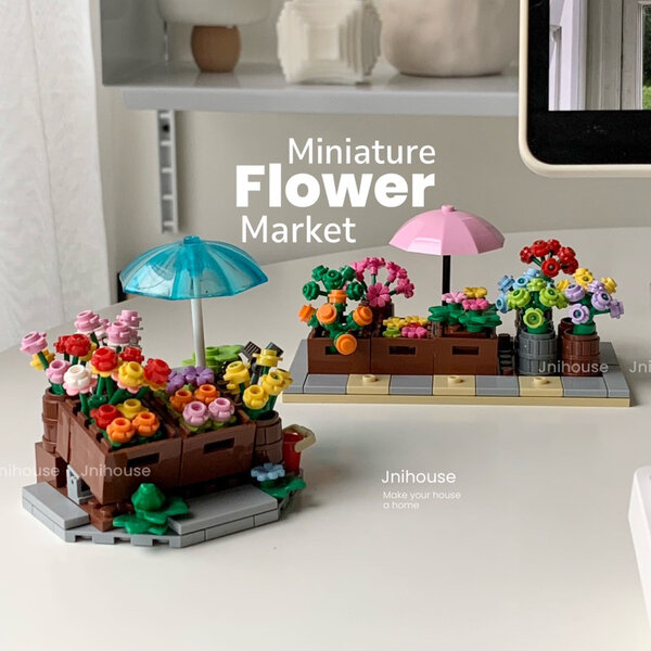 [พร้อมส่ง] Jnihouse : Miniature Flower Market ตัวต่อร้านดอกไม้