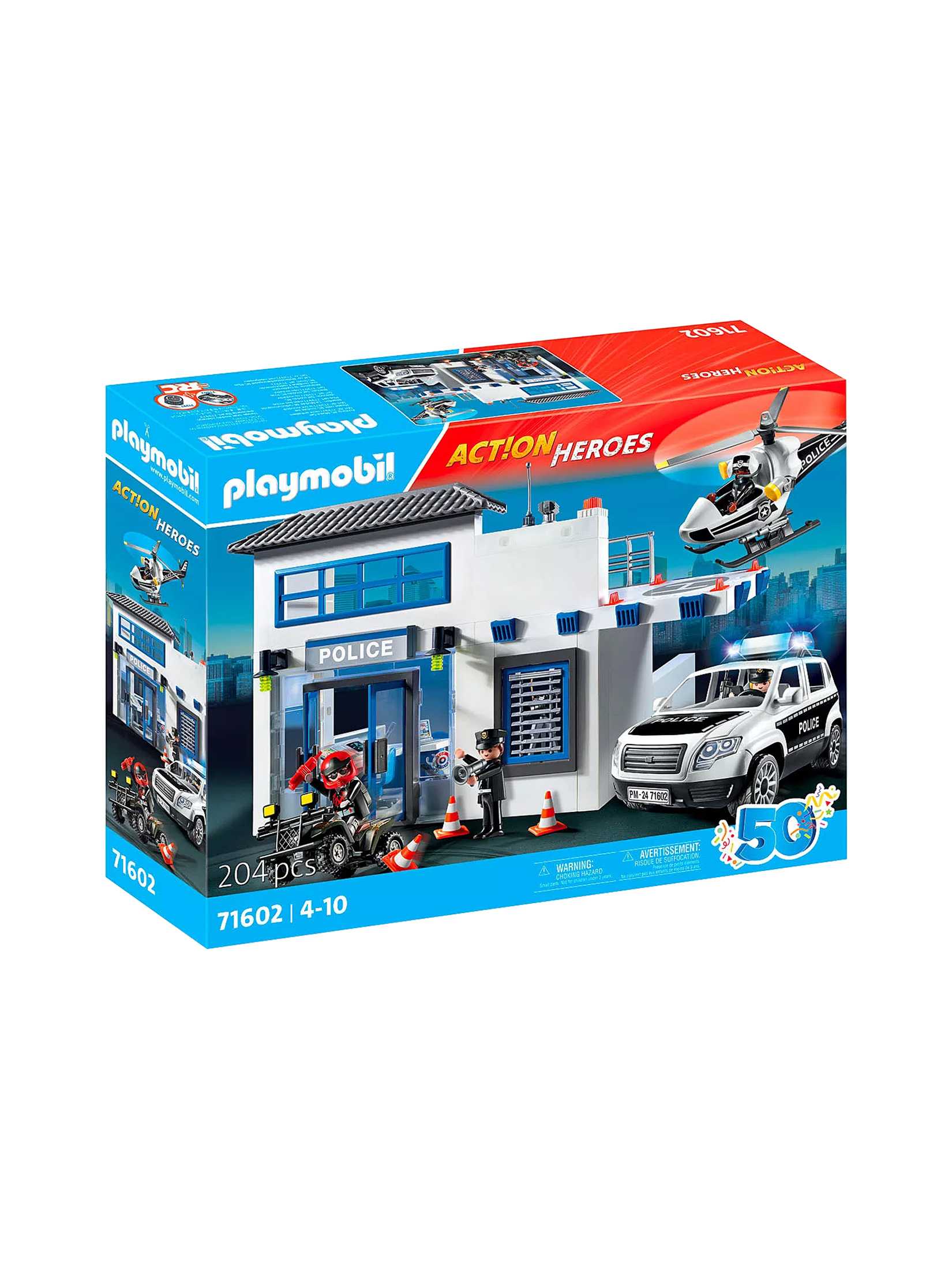 Playmobil 50 ปี เซ็ตสถานีและรถตำรวจ PM-71602-24