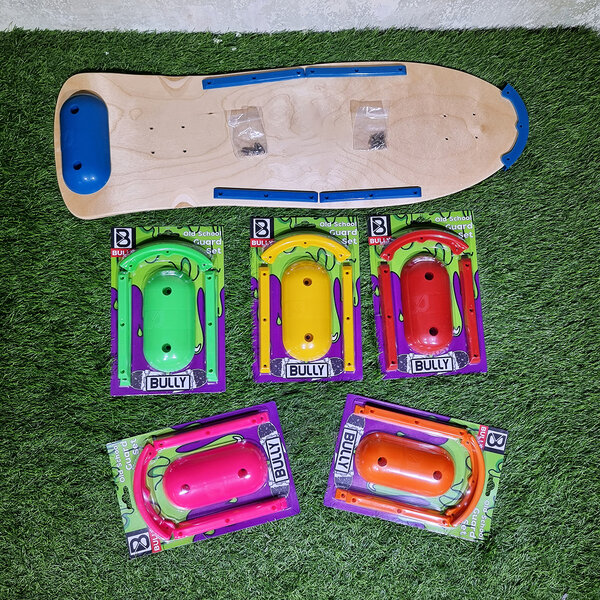 [0302] Old School guard set ป้องกันสเก็ตบอร์ด วัสดุ PP+HDPE งอได้นึดหน่อย เป็นรอยยาก ติดตั้งเองได...