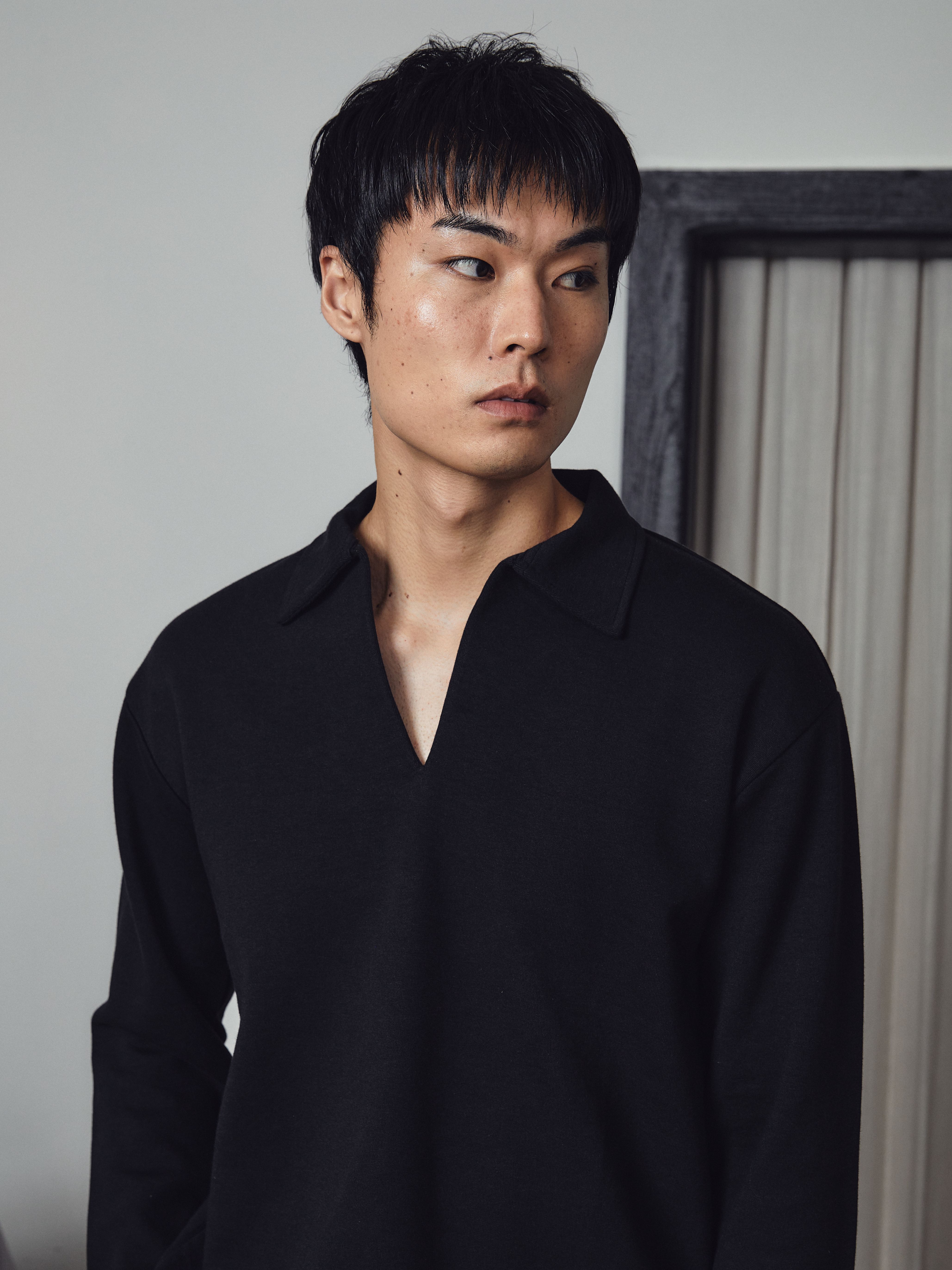 Djon Longsleeve t-shirt - Black