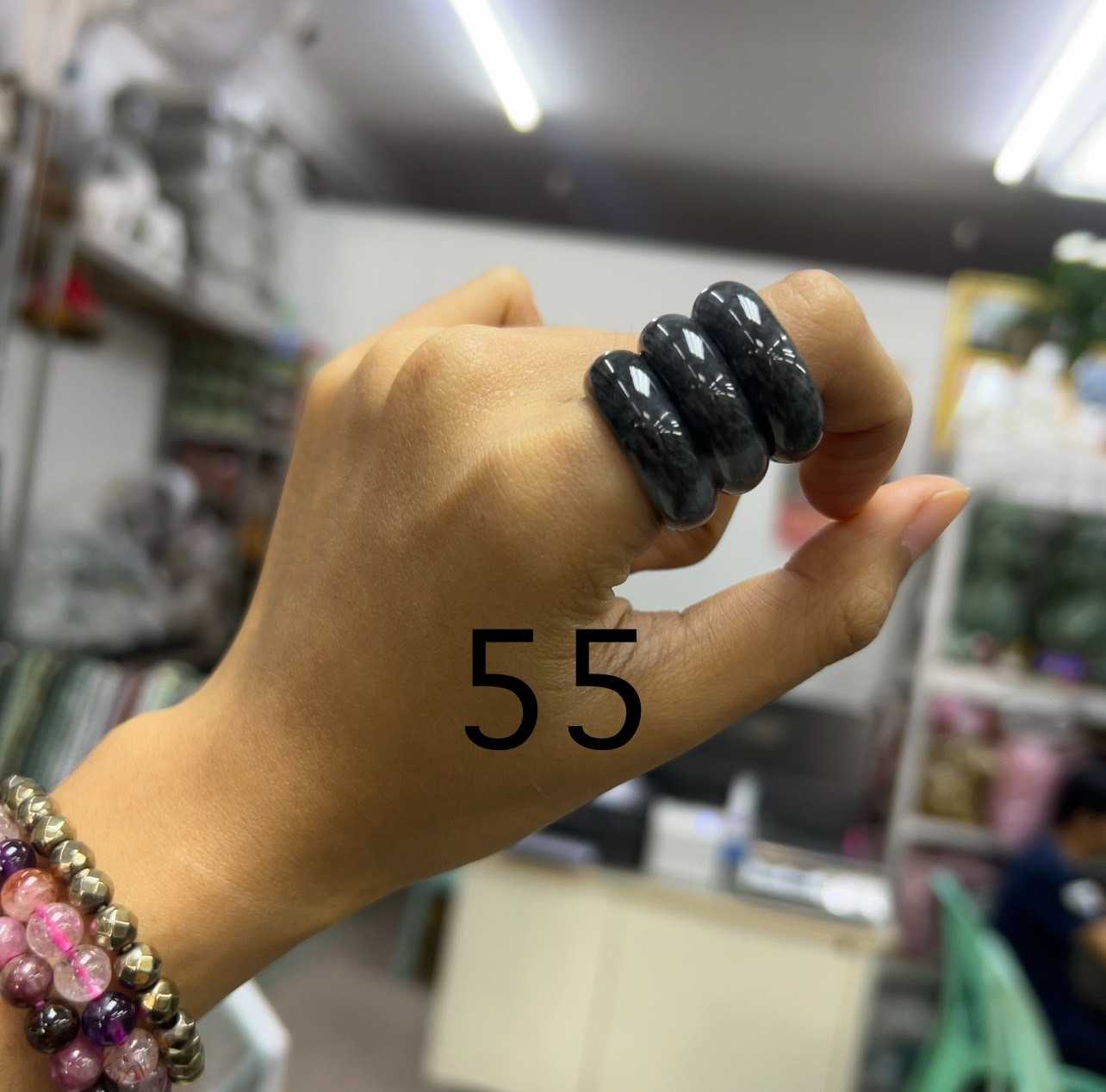 แหวนหยกเจไดต์ Natural Jadeite ไซส์ 55 ความปลอดภัยในการเดินทาง