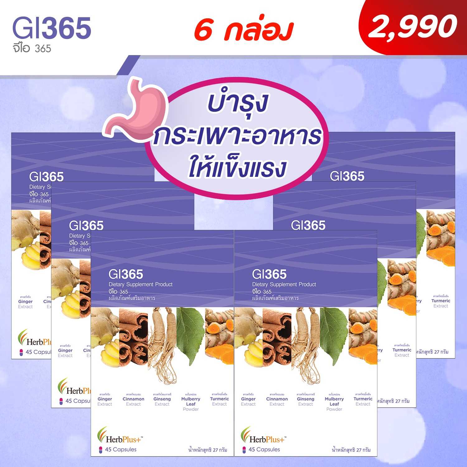 GI365 (จีไอ365) ชุด 6 กล่อง