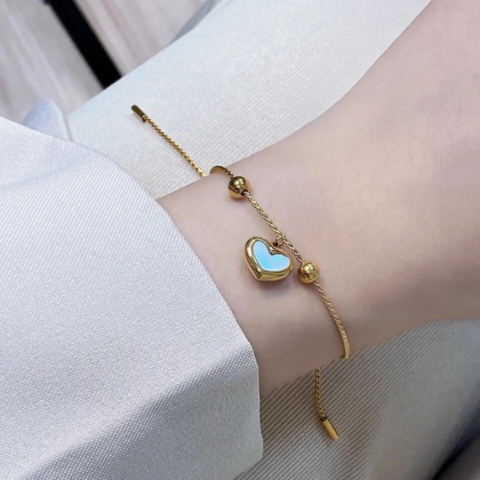 🎗️N02 ข้อมือจี้หัวใจ