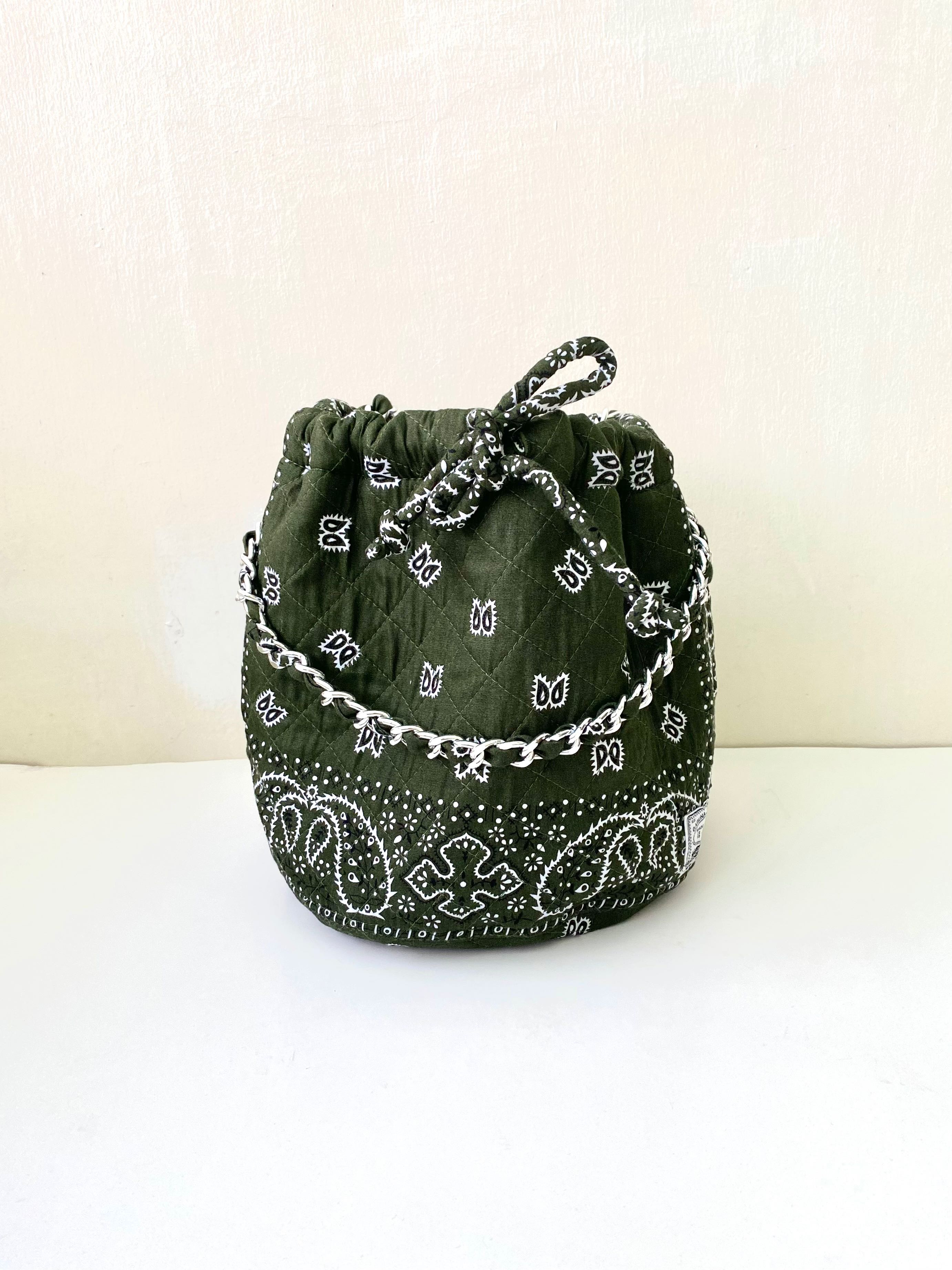 Green Olive Dumpling Bandana Bag no 9