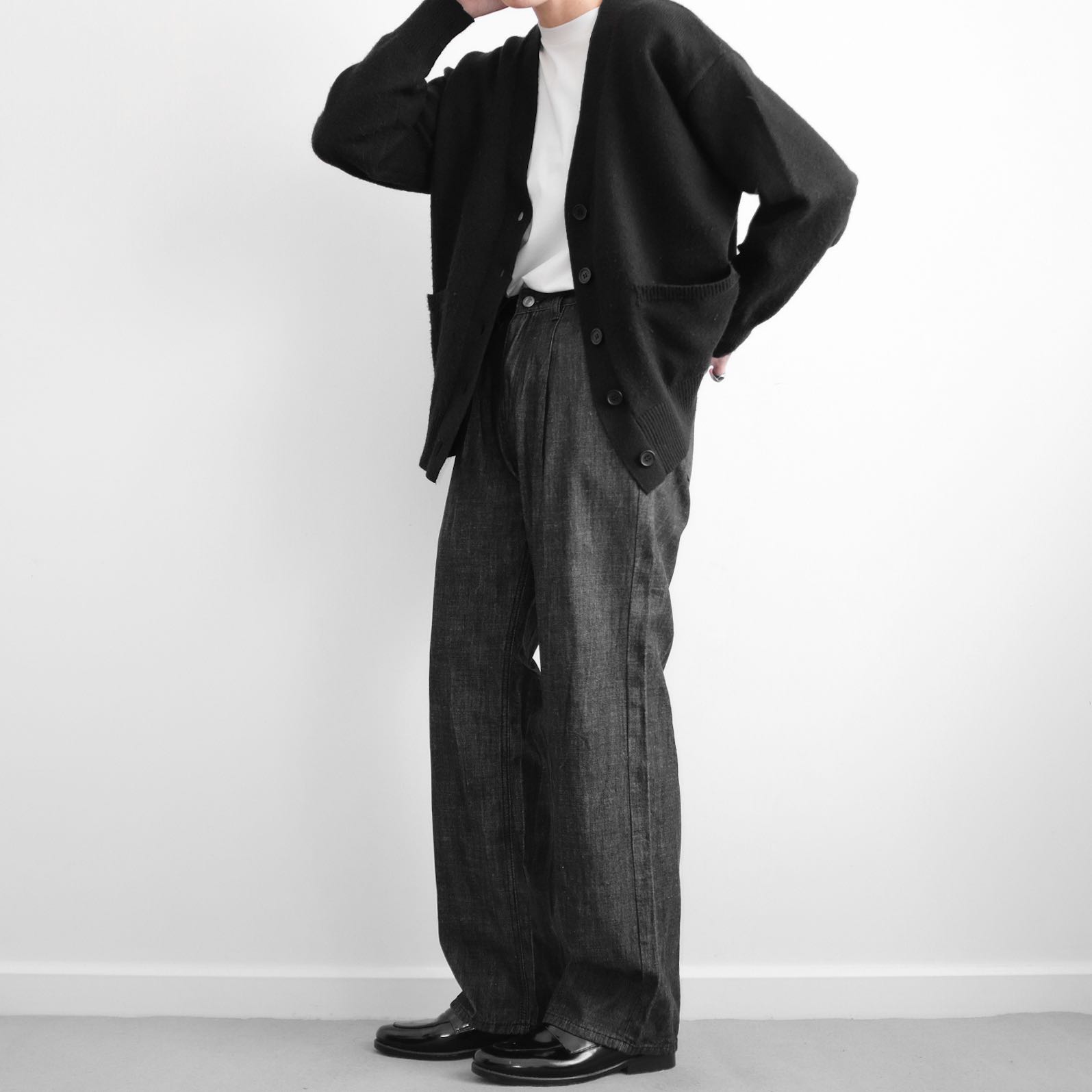 DIVA • Designed in Korea  Cotton Oversized Straight Wide Legs Pants