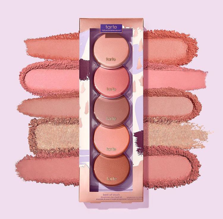 (Limited Edition🎁) TARTE Get, Glow & Bow Cheek Blushes & Highlighter Set (Limited Edition)y