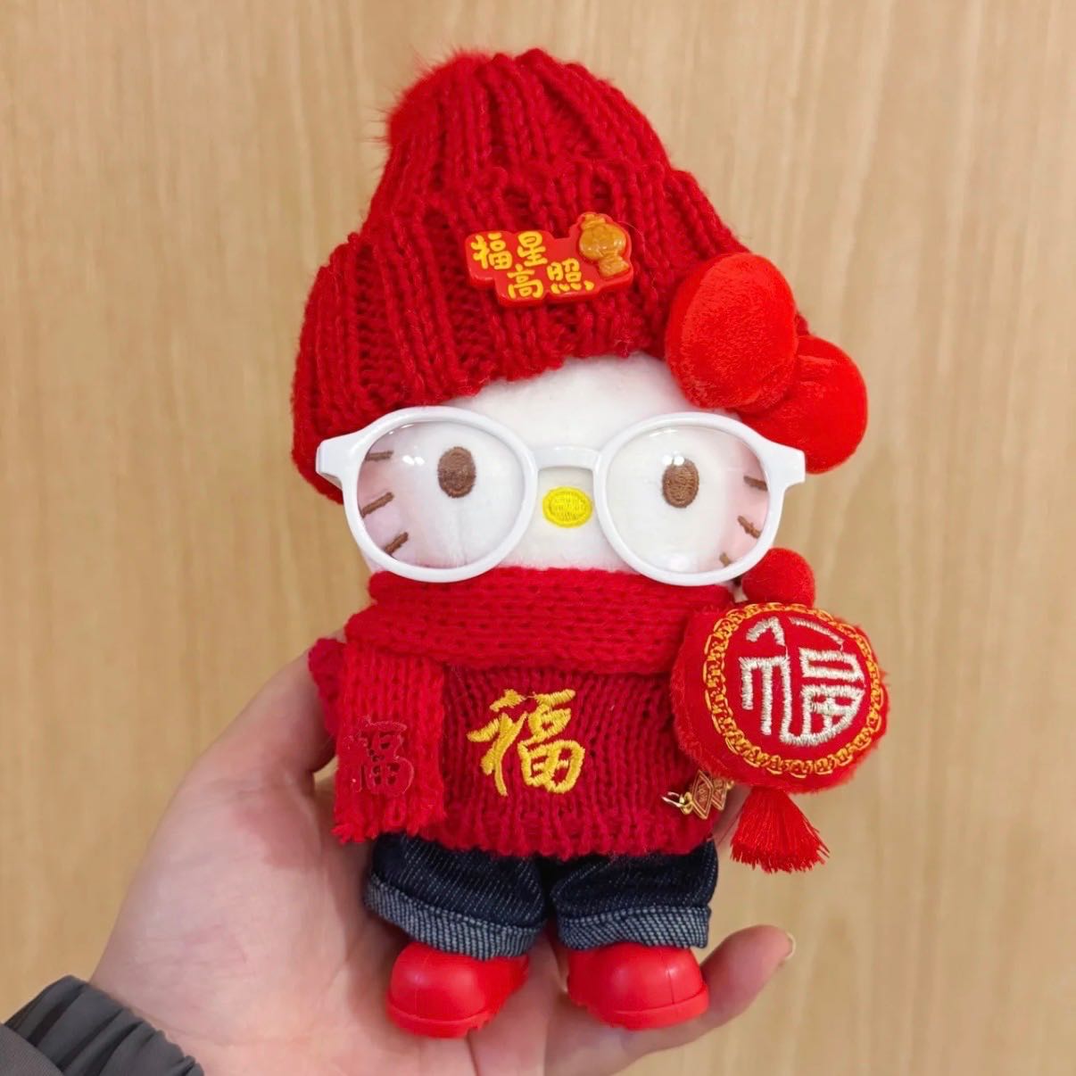 (พร้อมส่ง) พวงกุญแจ Kitty CNY 2026-blessed with good luck