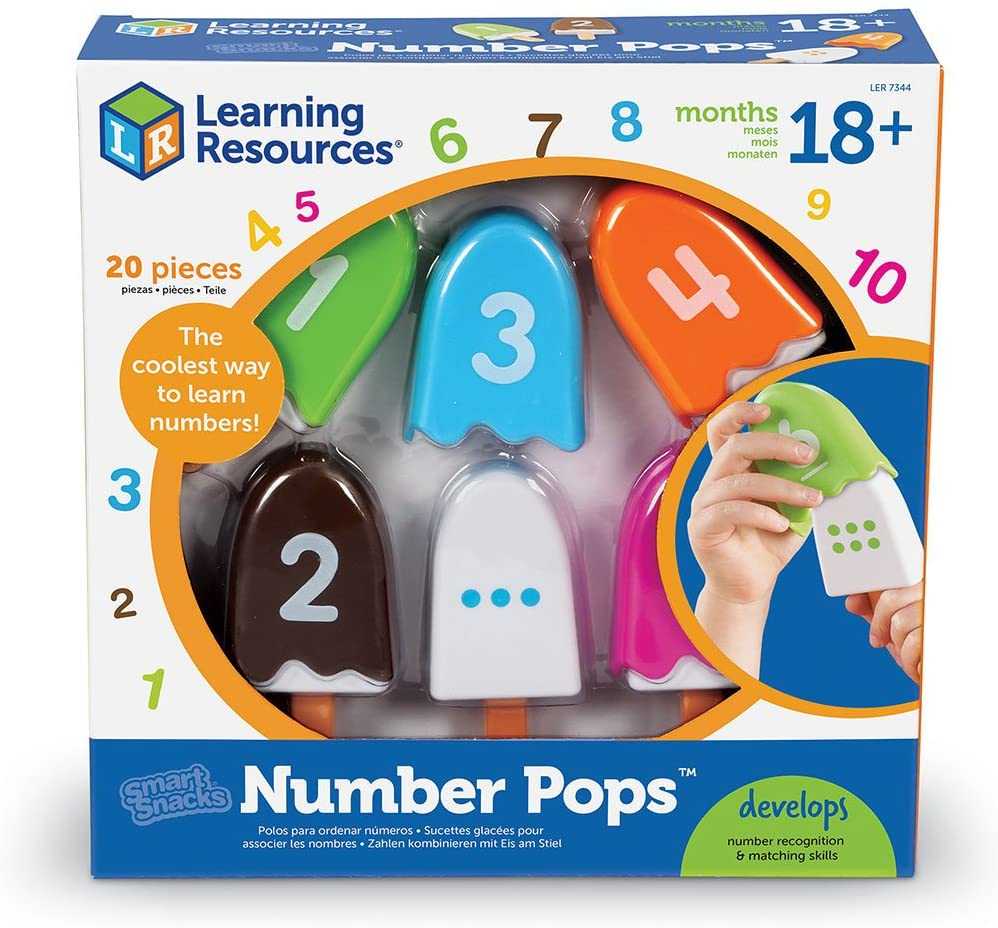 Learning Resources, Number Pop เสริมทักษะเลข 1-10 และการจับคู่ ของแท้อเมริกา ของเล่นเด็ก 18 เดือน+