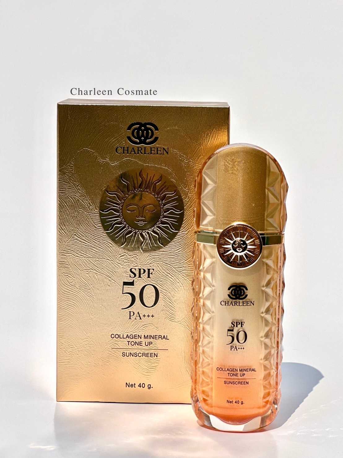 New Charleen Sunscreen Tone Up กันแดดคลอลาเจนเนื้อโทนอัพ SPF50PA+++