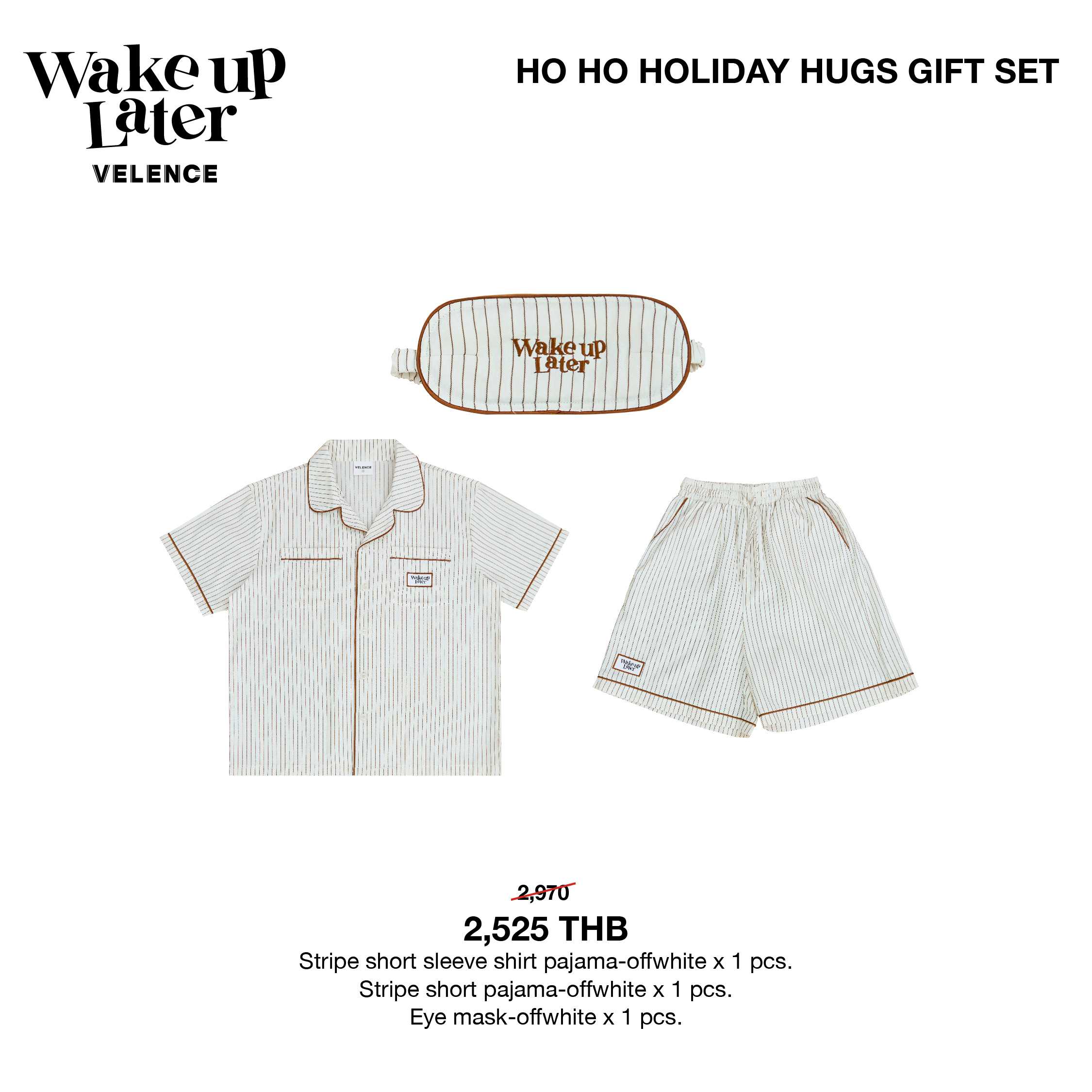 Ho Ho Holiday Hug Gift Set 'Wake Up Later'