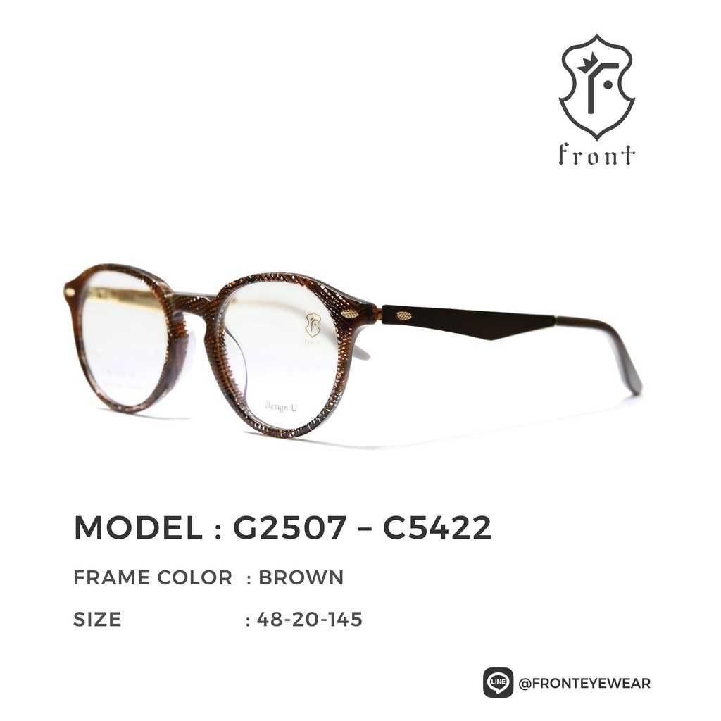 FRONT - แว่นสายตา รุ่น G2507 (สามารถนำไปตัดเลนส์สายตาได้ค่ะ) - Fronteyewearthailand