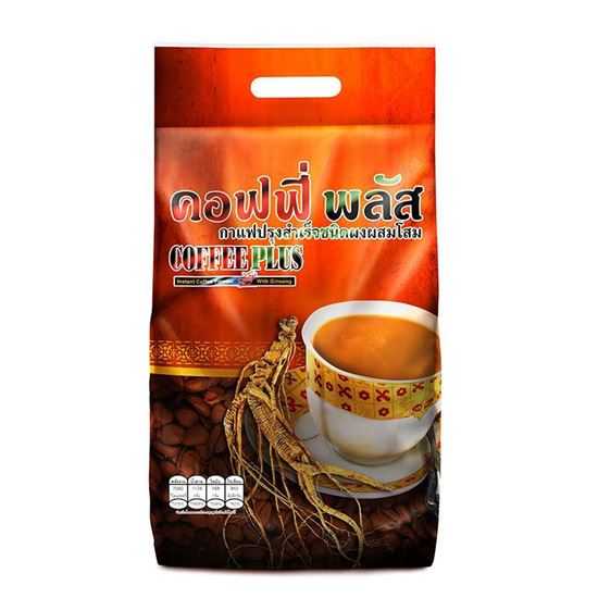 Coffee Plus คอฟฟี่พลัส กาแฟ ผสมโสม (40ซอง / 84ซอง)