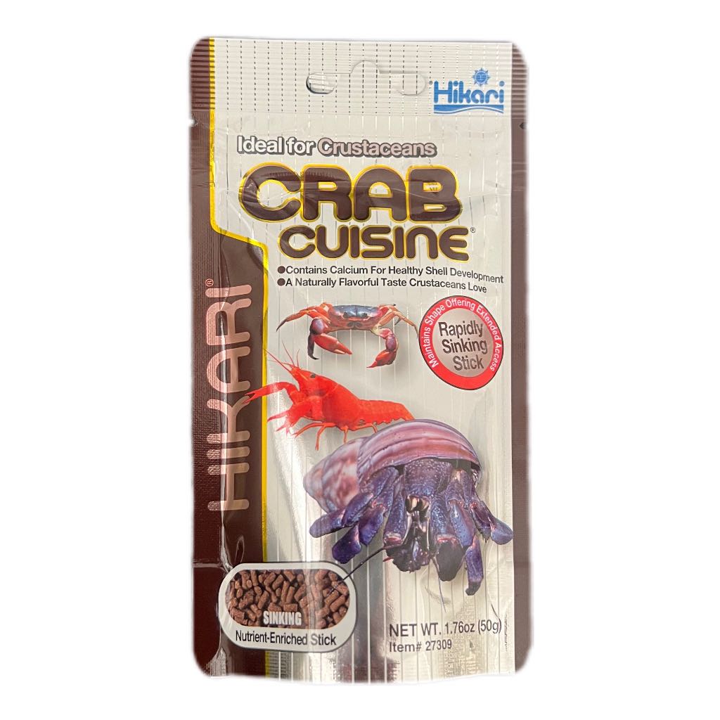 Hikari Crab Cuisine ฮิคาริ อาหารกุ้งเครฟิช ปู ล็อบสเตอร์ สูตรเร่งโต เร่งสี เม็ดจมเร็ว 50g.