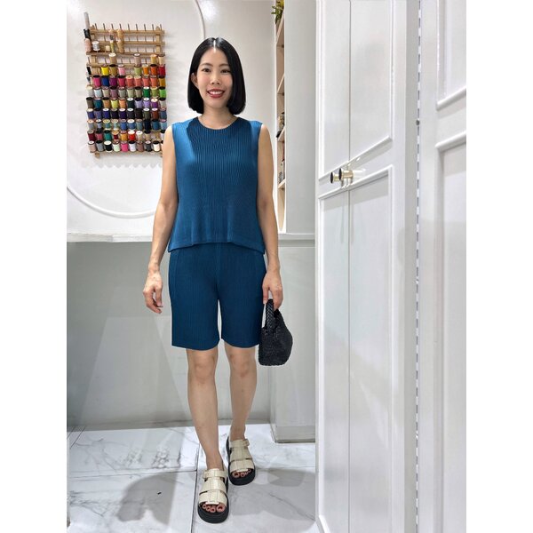 CLEARANCE SALE!! 2MUAY รุ่น GA67810T/P CASUAL THICK SLEEVELESS PLEATED SET 6 สี FREE SIZE