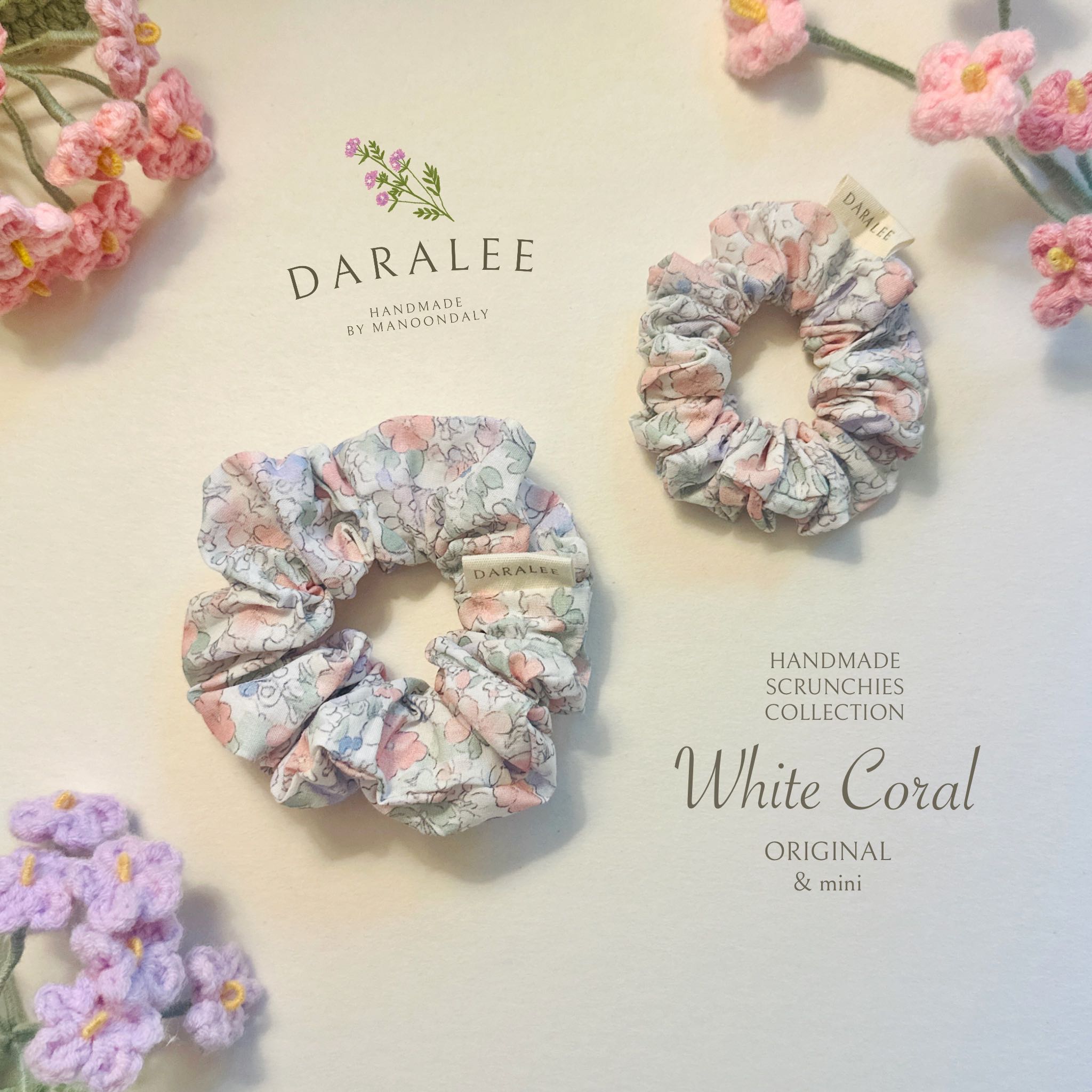 White Coral Scrunchie Collection | Original