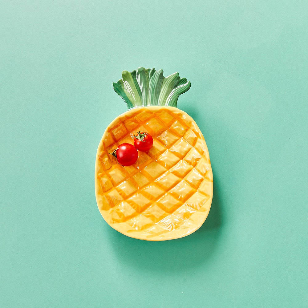 (Pre-order)  Summer Costa - Melamine Pineapple Platter 27 cm