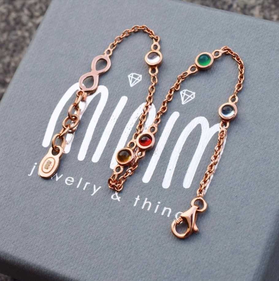 สร้อยข้อมือพลอย #minimsilver รหัส B002