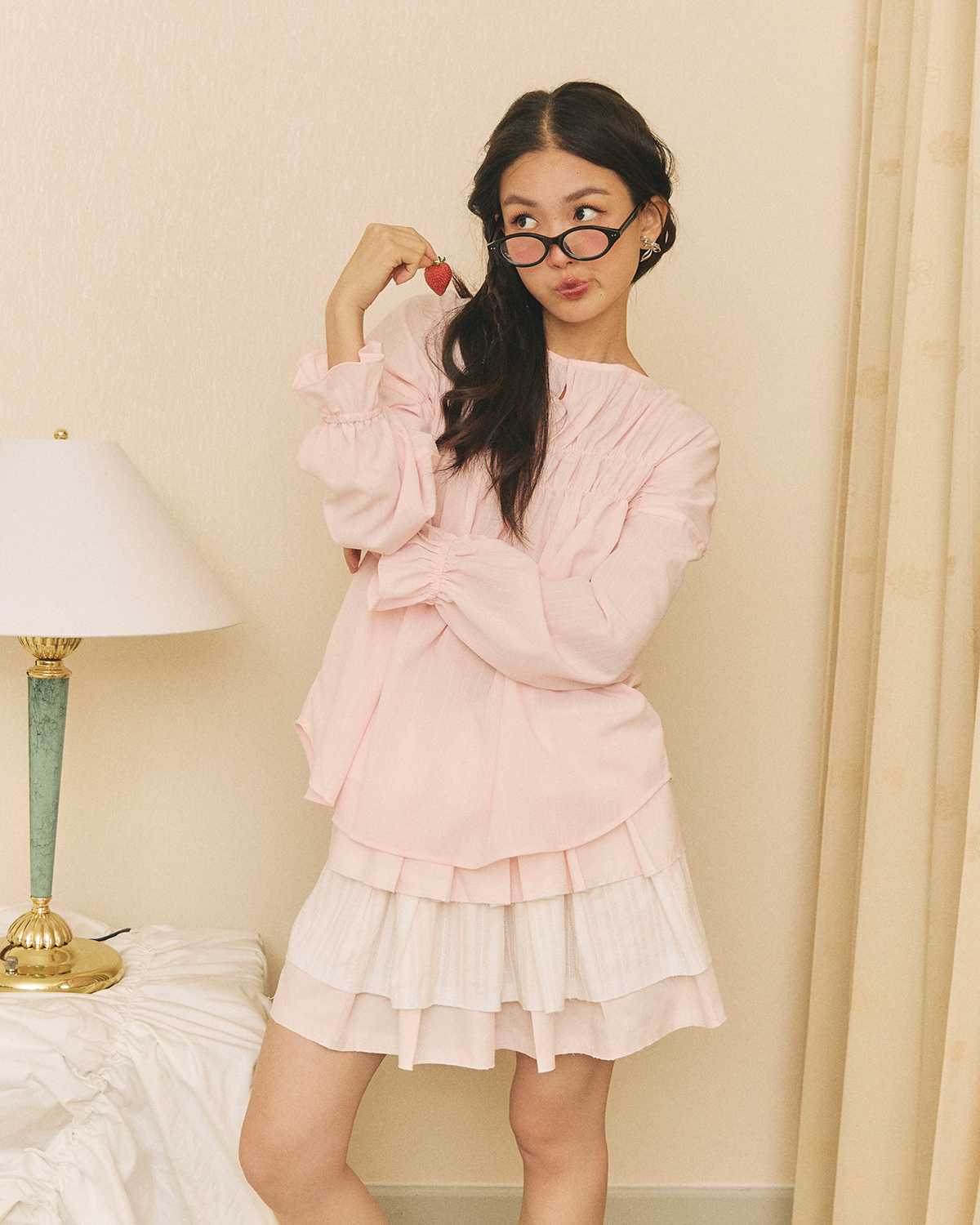 (A Sweet Baker) CHERI cutie smock - เสื้อแขนยาวมีดีเทลสมอค ꒰ᐢ. .ᐢ꒱ limited