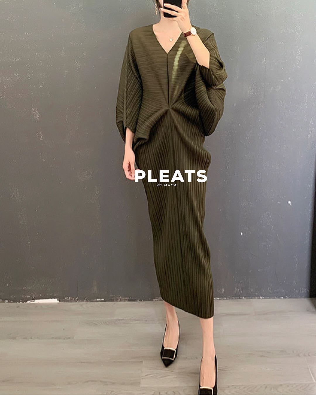 PLEATS DRESS - D054