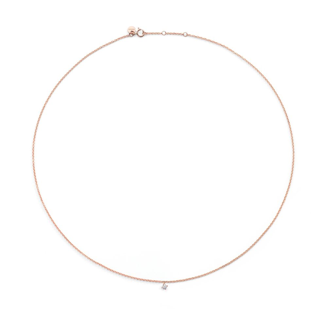 NECKLACE - White Solitaire S