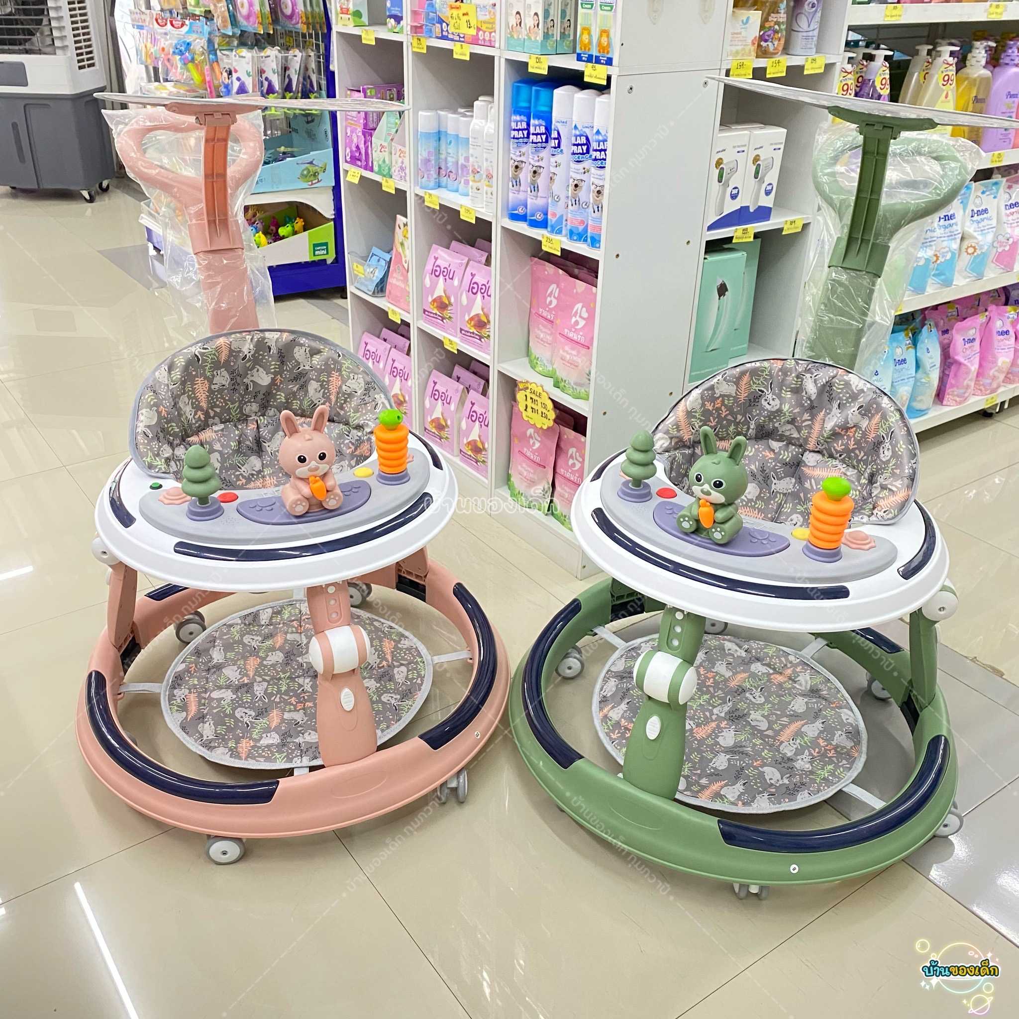 GT Toys รถวงกลมพยุงหัดเดิน กระต่าย มีด้ามเข็น รุ่น A691