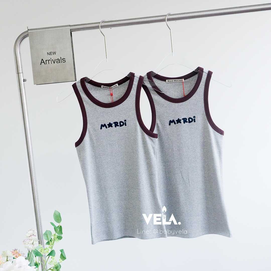 Mardi Tank Racer Mardi Star Logo (Grey Navy)