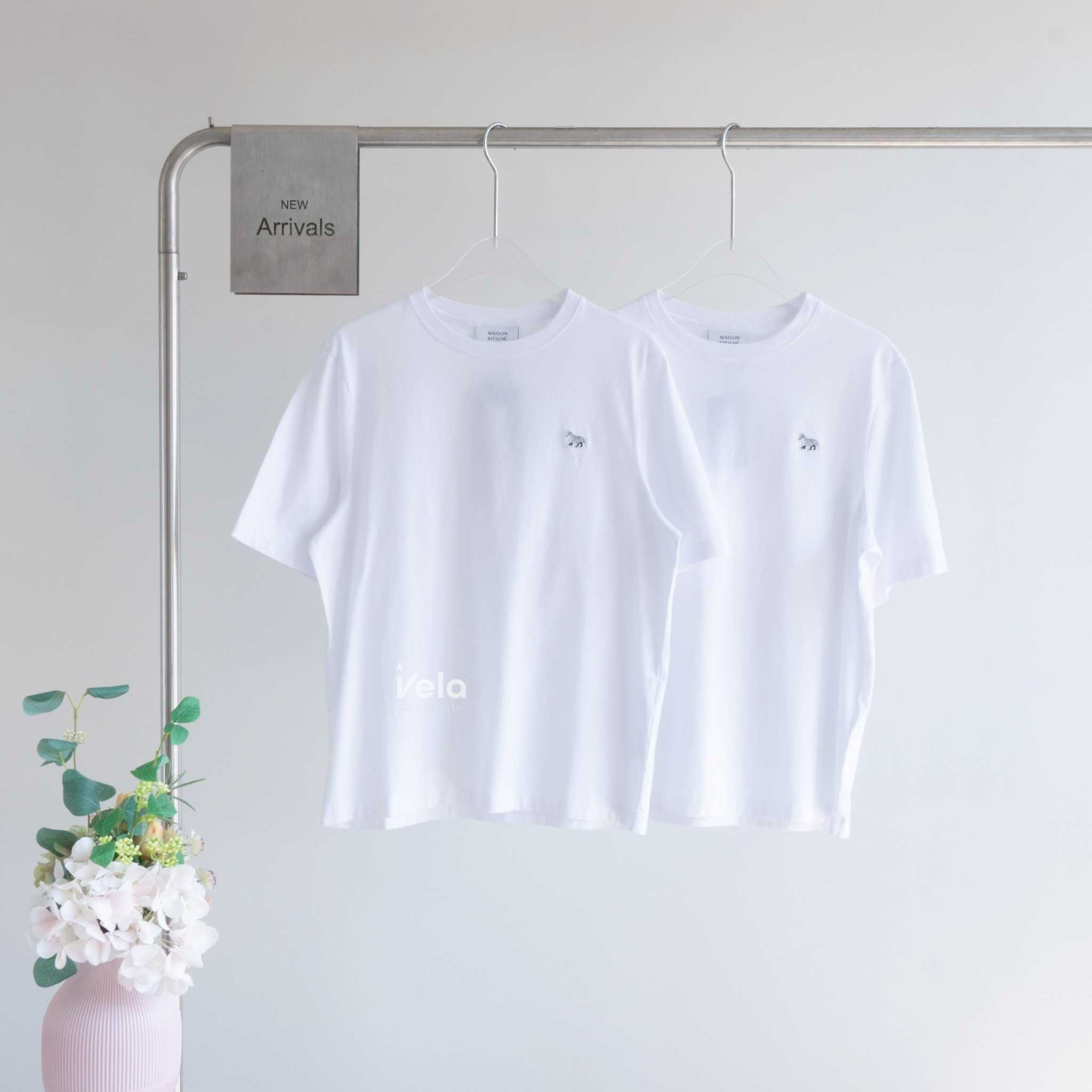 Maison Kitsuné W Baby Fox Patch Comfort T-Shirt (White)