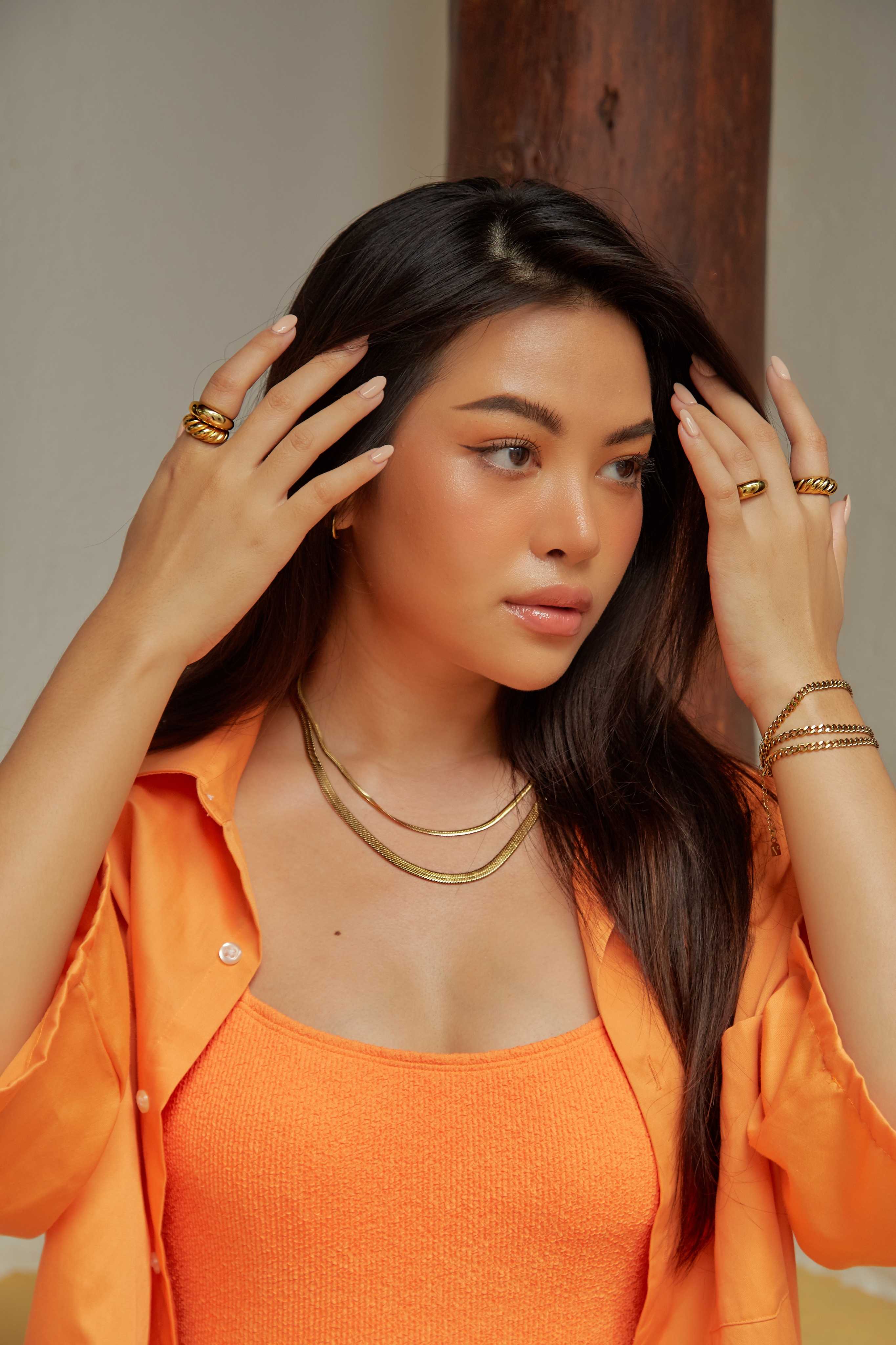 Vinita Mill Chain Necklace
