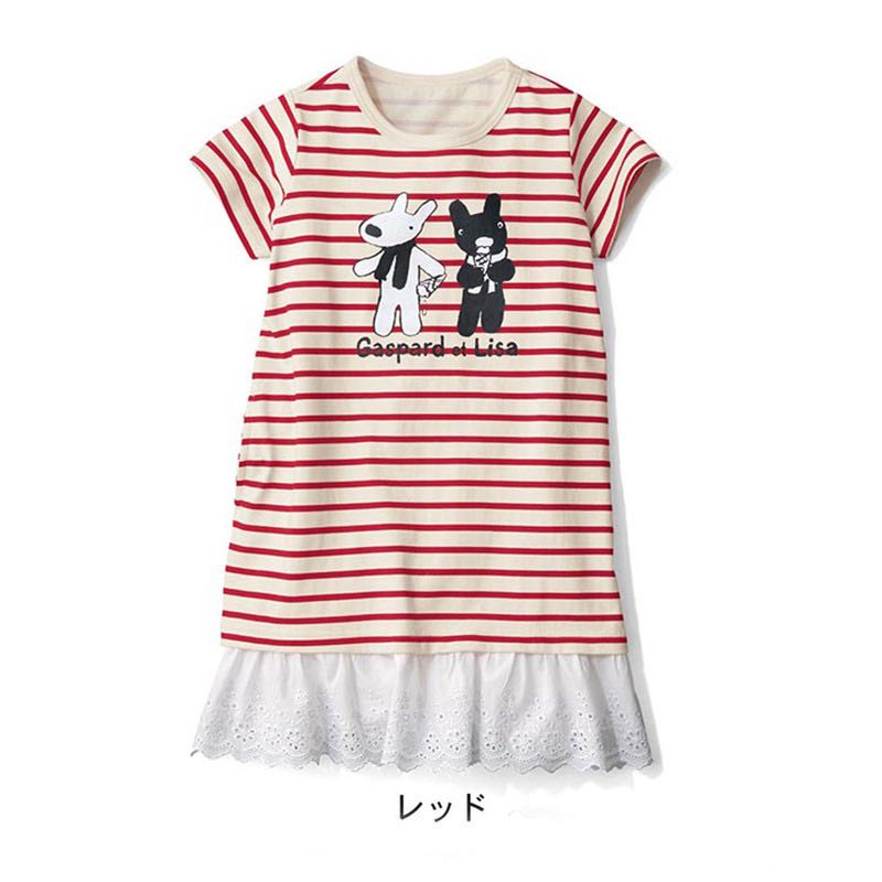 Pre-Oder เดรสลายขวางสไตล์ญี่ปุ่น Sz.100-150 มี 2 สี