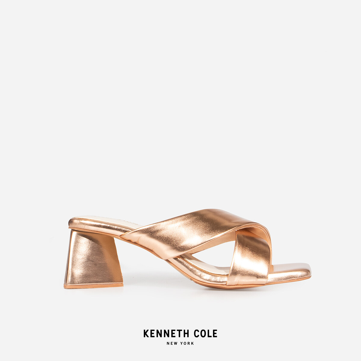 KENNETH COLE รองเท้าส้นสูงผู้หญิง รุ่น ALISA ROSE GOLD สีโรสโกลด์ ( HEL - RS91030MS-610 )