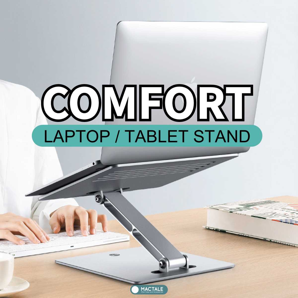 COMFORT ขาตั้ง iPad / tablet / MacBook / Laptop / Notebook แข็งแรง พับปรับระดับได้