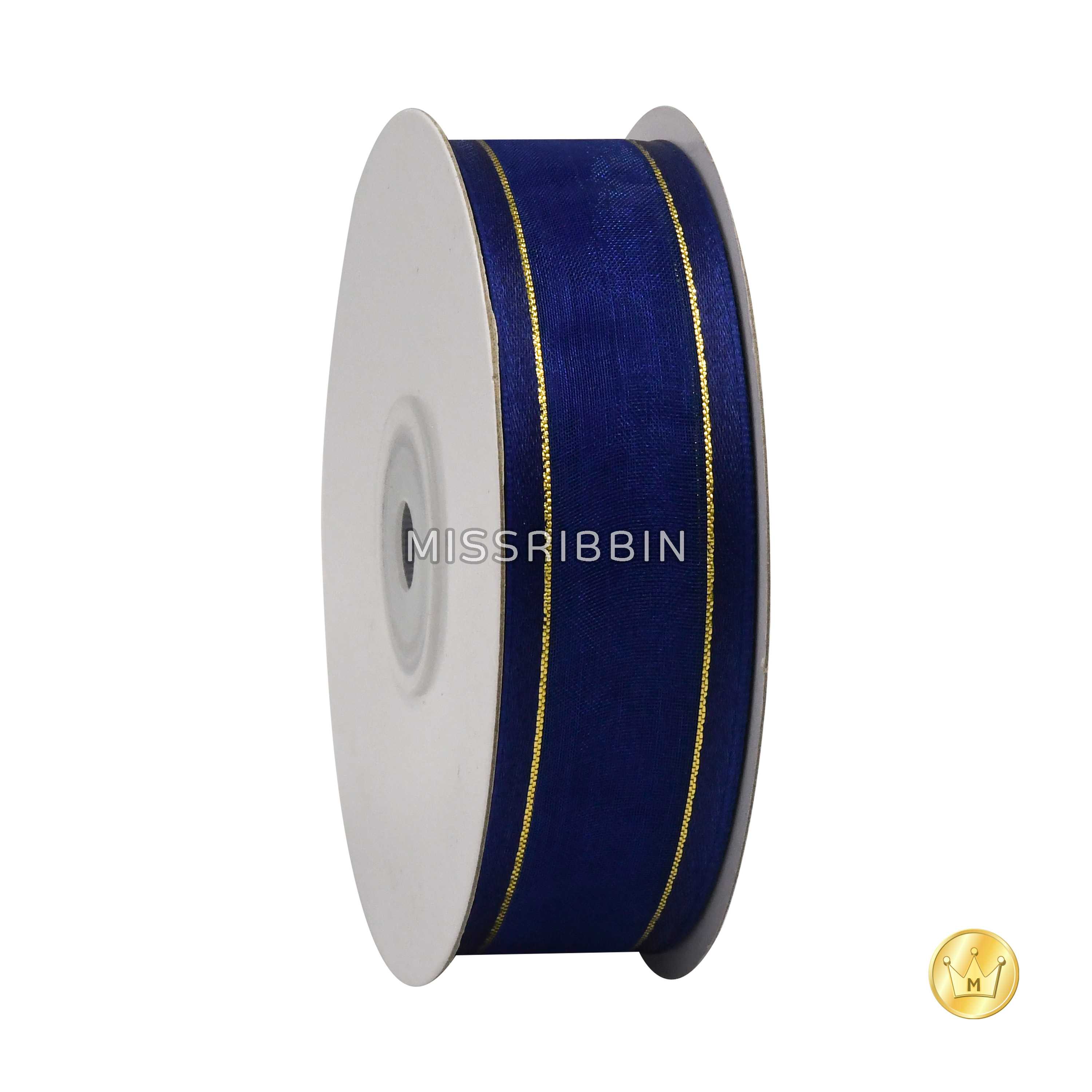 ริบบิ้นชีฟอง (สี 603) ม้วนยาว 25หลา ขนาด 10 15 25มม.