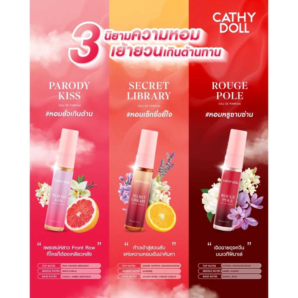 น้ำหอม  เคที่ดอลล์ ขนาด 5 มล. มีให้เลือก 14 กลิ่น