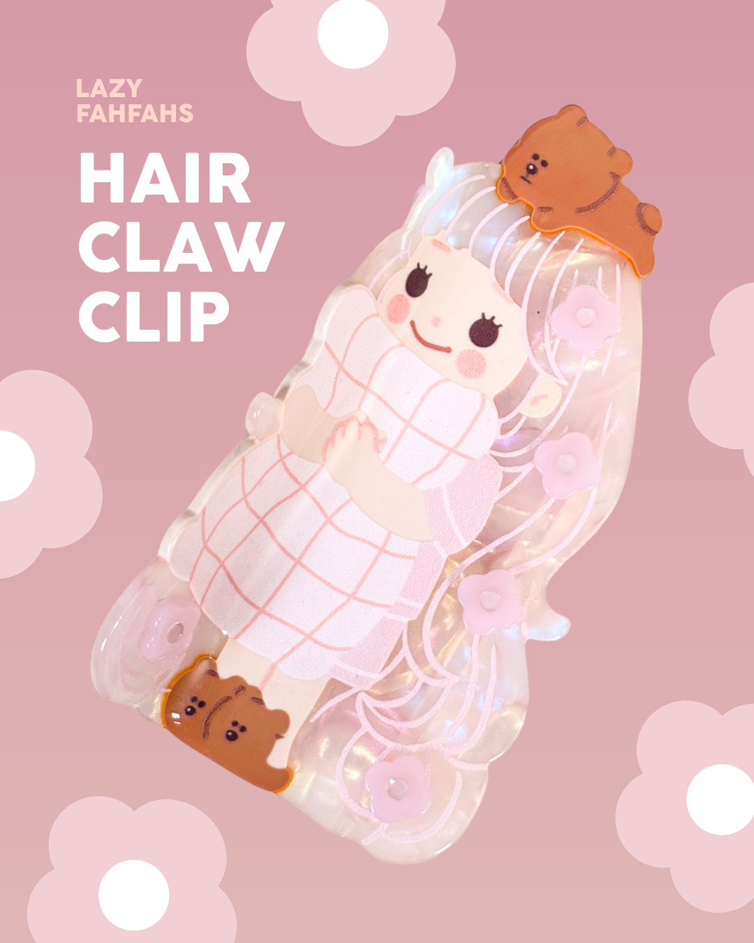 HAIR CLAW CLIP- MUSEUM OF MONSTERS