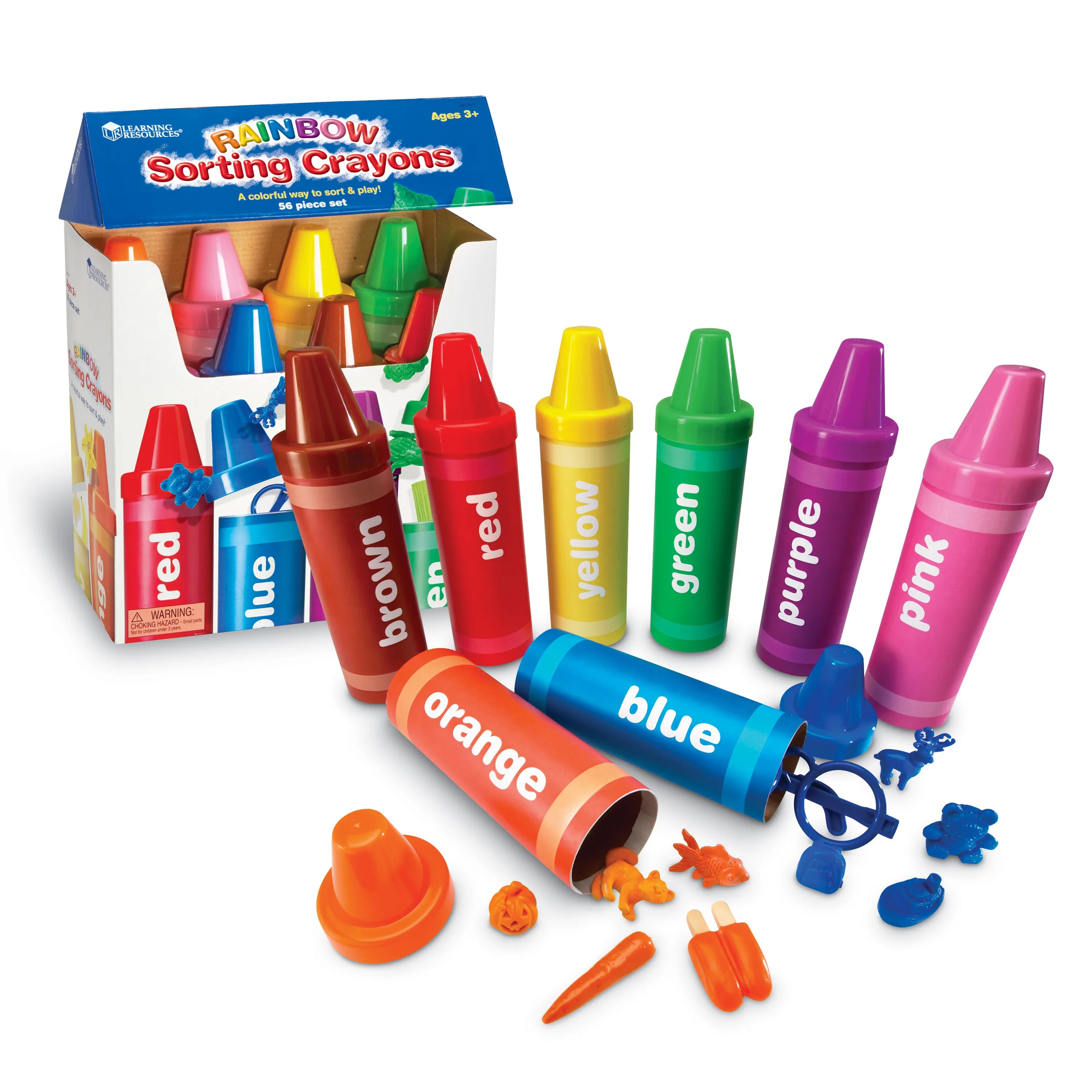 [อายุ 3+] สีเทียนสายรุ้งมหาสนุก (RAINBOW SORTING CRAYONS) [Learning Resources]