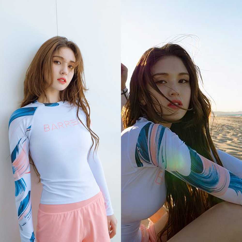 Women Odd Rashguard Top WHITE